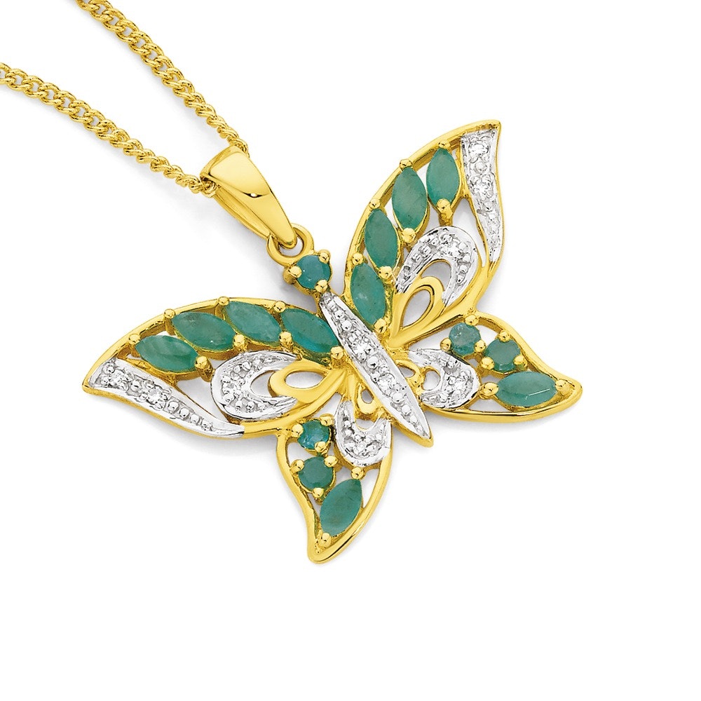 prouds butterfly necklace