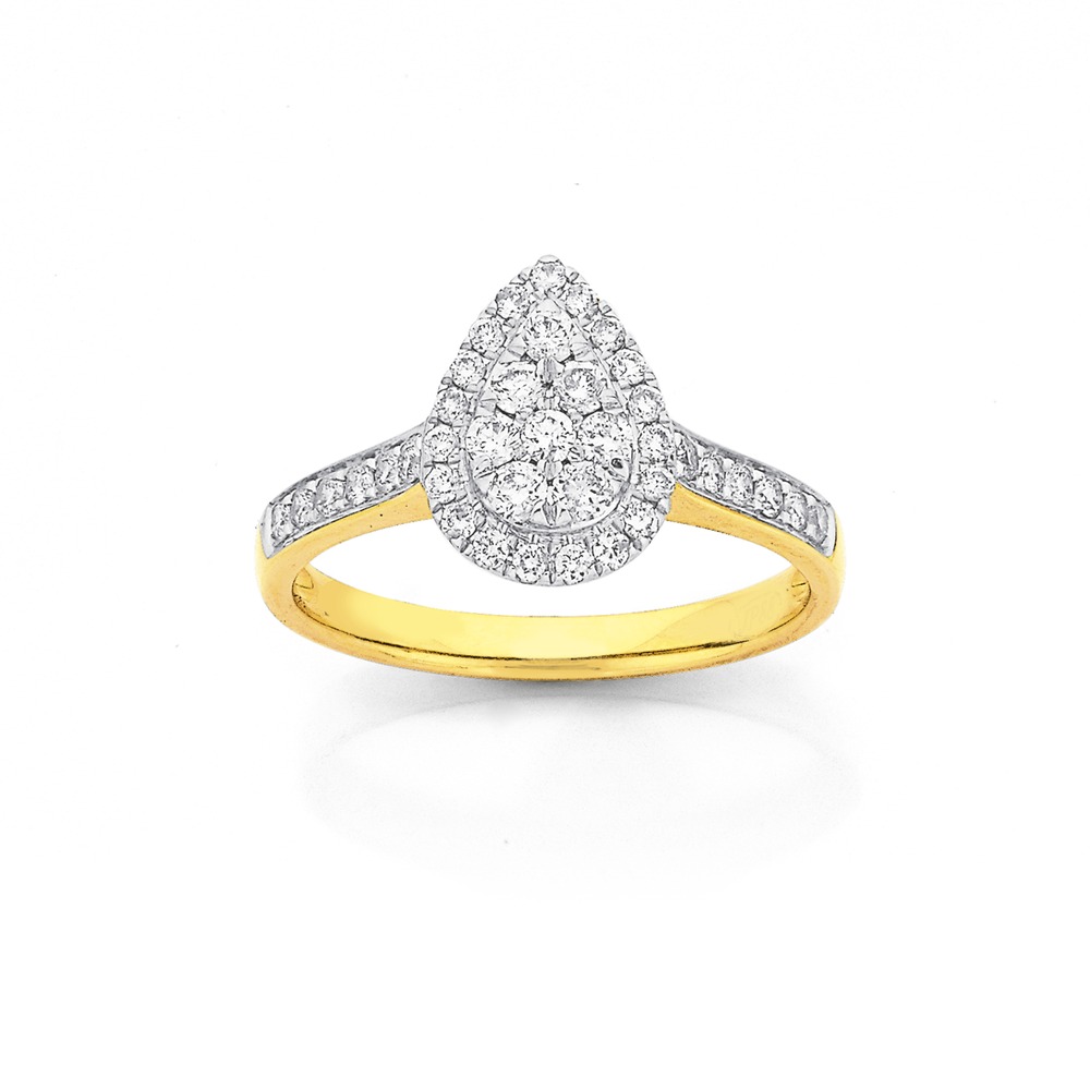 prouds 9ct gold ring
