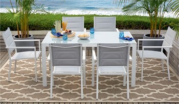 Alexandra 6 Seater Aluminium Dining Setting