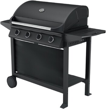 Ozzie 4 Burner Hooded BBQ with Trolley