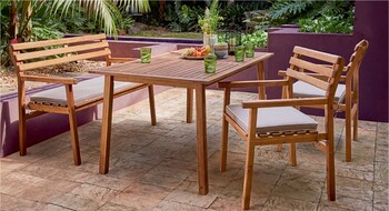Lancashire 4 Seater Timber Dining Setting