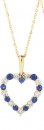 NEW-Natural-Ruby-Heart-Pendant-025-Carat-TW-of-Diamonds-in-10ct-Yellow-Gold Sale