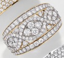NEW-Cluster-Ring-with-125-Carat-TW-of-Diamonds-in-10ct-Yellow-Gold Sale