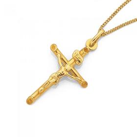 9ct-Gold-26mm-Crucifix-Pendant on sale