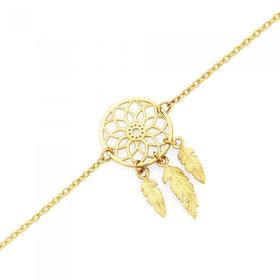 9ct-Gold-27cm-Dream-Catcher-Anklet on sale
