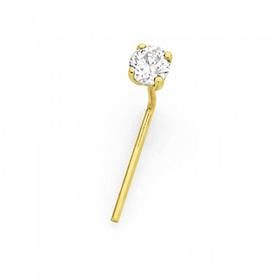 9ct-Gold-Diamond-Claw-Set-Nose-Stud on sale