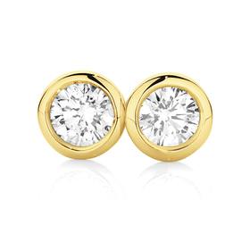 9ct-Gold-Diamond-Studs on sale
