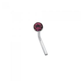 Silver-Purple-CZ-Nose-Stud on sale