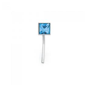 Silver-Aqua-Cubic-Zirconia-Nose-Stud on sale
