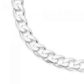 Sterling-Silver-Gents-55cm-Flat-Dia-Cut-Curb-Chain on sale