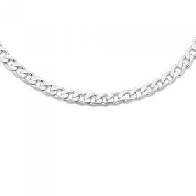 Sterling-Silver-Gents-55cm-Diamond-Cut-Curb-Chain on sale