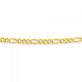 9ct-Gold-50cm-Solid-Figaro-31-Chain on sale