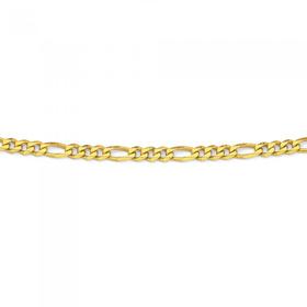 9ct-Gold-55cm-Solid-Figaro-31-Chain on sale