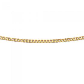 9ct-Gold-45cm-Solid-Flat-Curb-Chain on sale