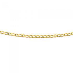 9ct-Gold-45cm-Solid-Curb-Chain on sale
