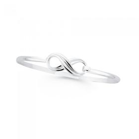 Sterling-Silver-65mm-Infinity-Hoop-Top-Bangle on sale