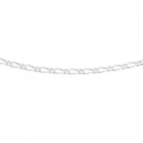 Sterling-Silver-45cm-11-Figaro-Chain on sale