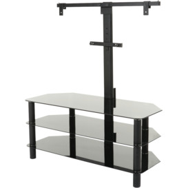 TV-Stand-with-Bracket-1050mm-Glass-3-Shelf on sale