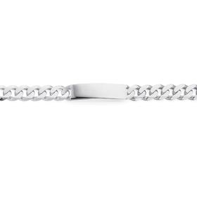 Sterling-Silver-Curb-ID-Gents-Bracelet on sale