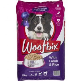 Woofbix-Dry-Dog-Food-15kg-Lamb-Rice on sale