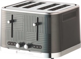 Russell-Hobbs-Geo-Steel-Toaster-Black-Stainless-Steel on sale