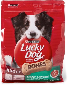 Purina-Lucky-Dog-Meat-Lovers-Bone-Treats-800g on sale