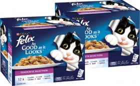 Felix-12-Pack-Cat-Food-Pouch-Varieties-85g on sale