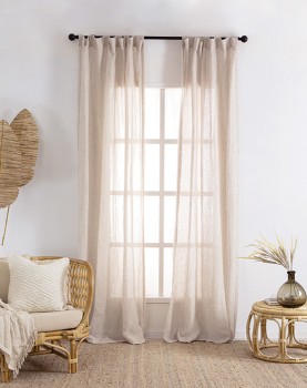 Washed-Linen-Sheer-Curtain-Pair-Natural on sale