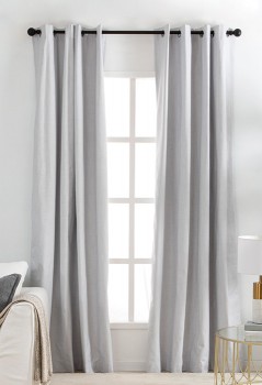 Malia-Silver-Blockout-Curtain-Pair-by-Habitat on sale