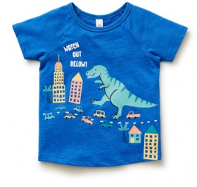 Dymples-Organic-Cotton-Tee-Blue on sale