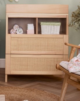 Childcare-Rattan-Drawer-Chest-and-Change-Table on sale