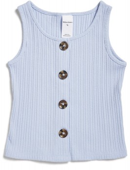 Brilliant-Basics-Button-Up-Ribbed-Tank on sale