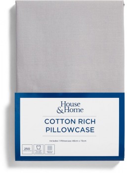 House-Home-250-Thread-Count-Cotton-Rich-Standard-Pillowcase on sale
