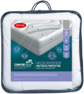 Tontine-Comfortech-Quilted-Waterproof-Mattress-Protector on sale