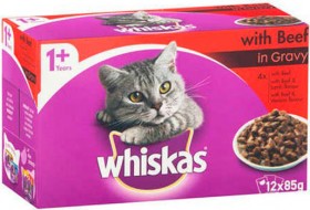 Whiskas-12-Pack-Cat-Food-85g-Varieties on sale