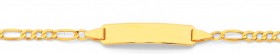 9ct-Gold-19cm-Hollow-Figaro-31-ID-Bracelet on sale