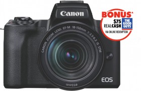 Canon-M50-Mark-II-with-EFM-15-45mm-Lens-Kit on sale