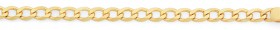 9ct-Gold-45cm-Solid-Curb-Chain on sale