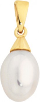 9ct-Gold-Cultured-Freshwater-Pearl-Pendant on sale