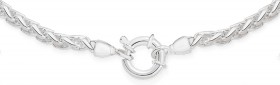 Sterling-Silver-45cm-Solid-Wheat-Necklet on sale