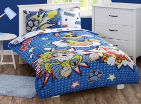 Paw-Patrol-Mighty-Pups-Blue-Quilt-Cover-Set on sale