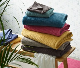 Brampton-House-Zero-Twist-Ribbed-Towel-Range on sale