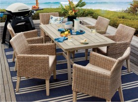 Aruba-6-Seater-Timber-Wicker-Dining-Setting on sale