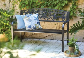 Cornwell-2-Seater-Steel-Bench on sale