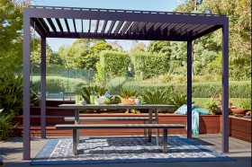 Coolaroo-Louvre-Aluminium-Gazebo on sale