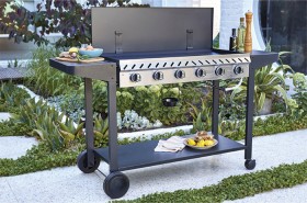 Grilled-Deluxe-6-Burner-BBQ on sale