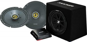 Kicker-65-CS-Series-2-Way-Coaxial-Speakers-12-Ported-Enclosure-Amp-Wiring-Kit-Pack on sale