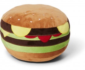 NEW-Tails-Plush-Burger-Dog-Toy on sale
