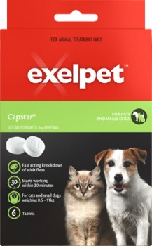 Exelpet-6-Pack-Capstar-Tablets-for-Cats-Small-Dogs on sale