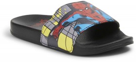 Spider-Man-Kids-Printed-Slides-Black on sale